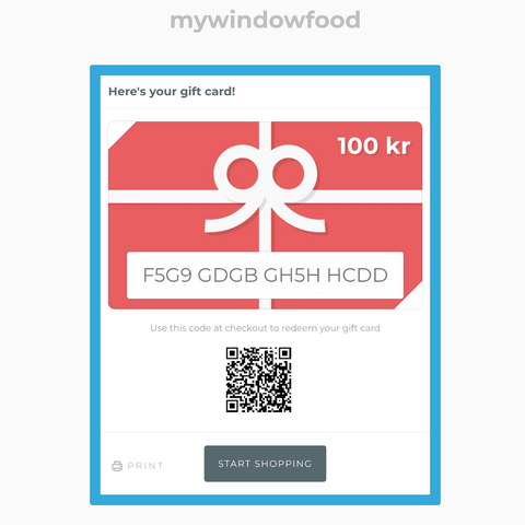 GIFTCARD FOR PLANT BOXES